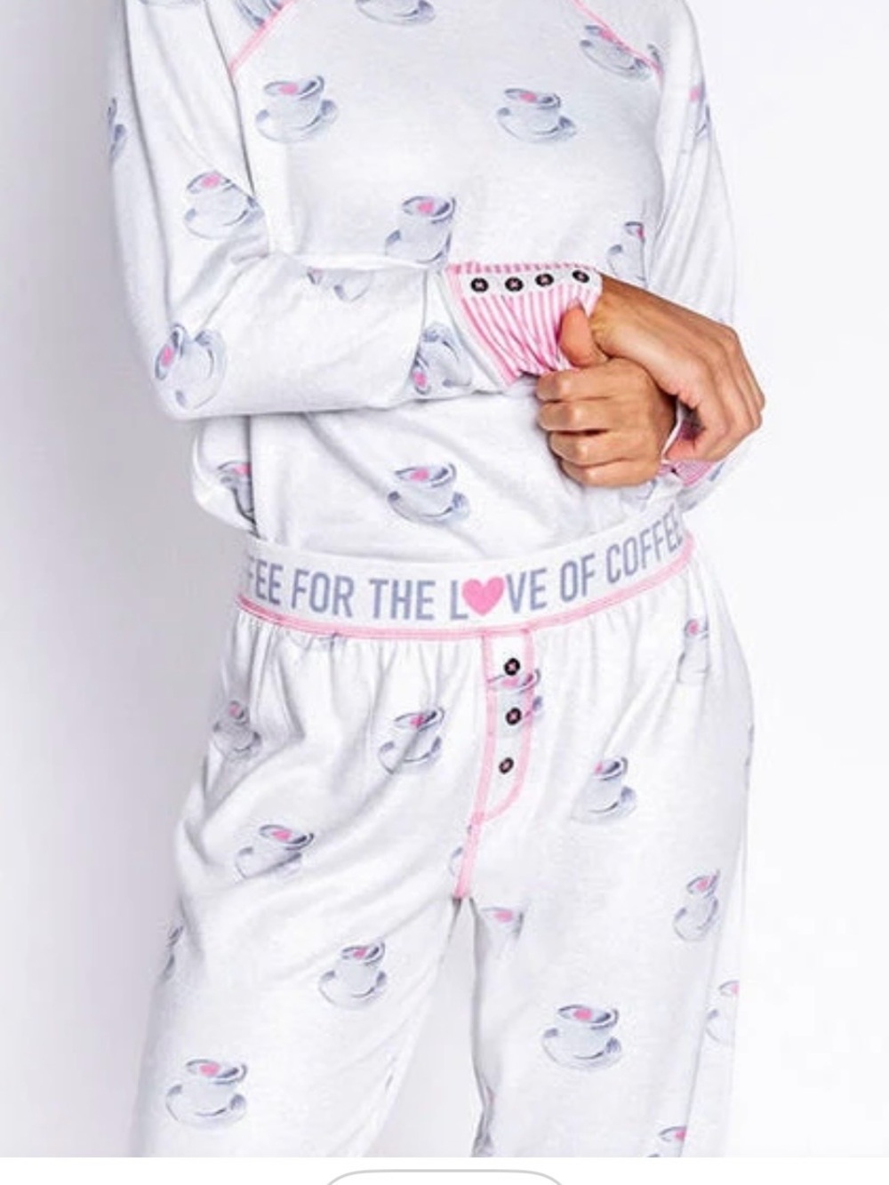 NWT cozy COFFEE LOVE pajama set